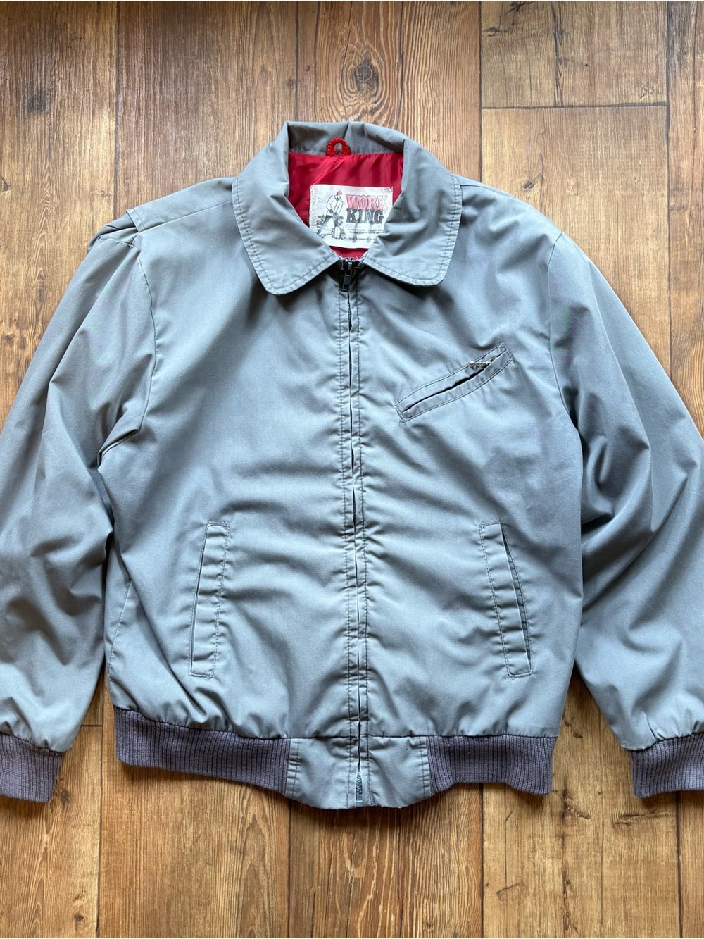 Vintage gas station jacket. Work king made in Canada.